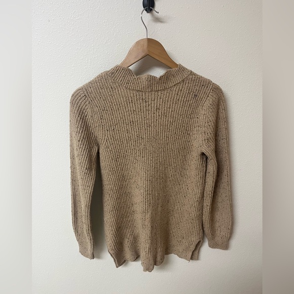 Soft Surroundings Beige V-Neck Sweater women’s size XS - Picture 2 of 5